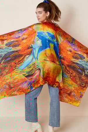 Bunter Sommerschal Natur Multi Polyester h5 Bild4